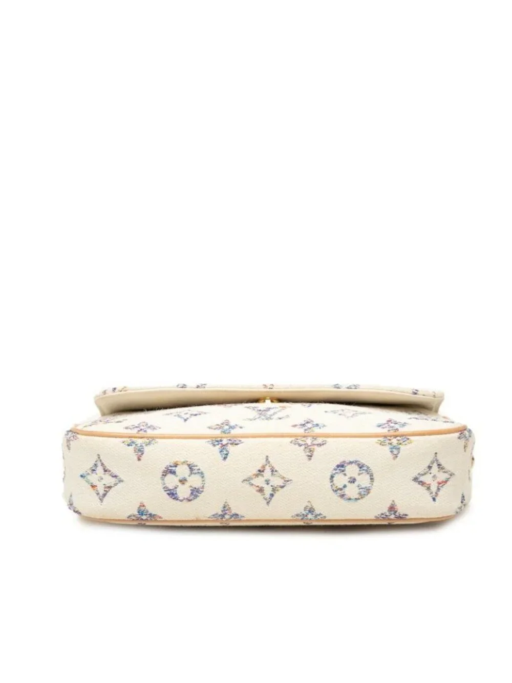 Louis Vuitton Monogram Jacquard Wallet on Chain Ivy 2-Way Shoulder Bag White